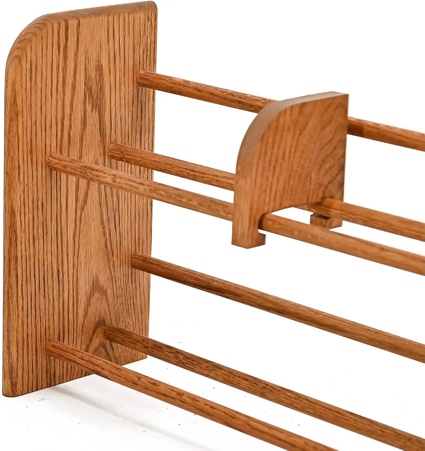 Wood Shed Hill 01 Series CD Storage Cabine, Real Oak Wood Media & Display Shelves, Handcrafted in The USA (Dark, 14.5