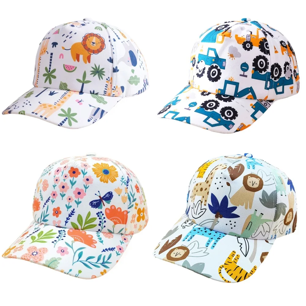 New Cartoon Animal Summer Baby Baseball Cap for Boys Girls Travel Sun Hat for Kids Children Beach Sun Cap Accessories