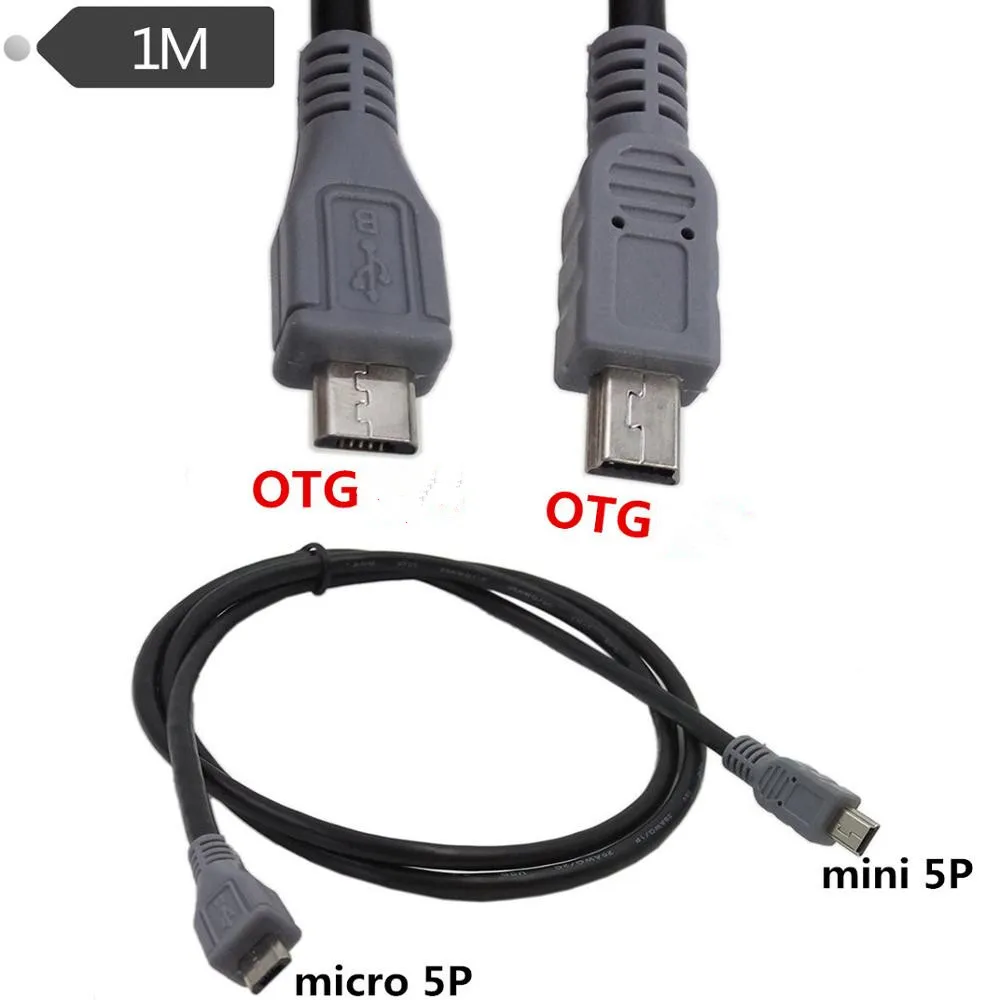 microUSB miniUSB OTG cable Mike to mini OTG cable 1 meter