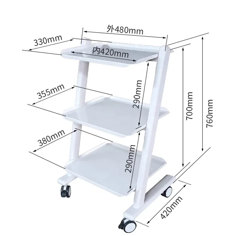 economical and convenient salon trolley drawers for beauty salons and home trolleys