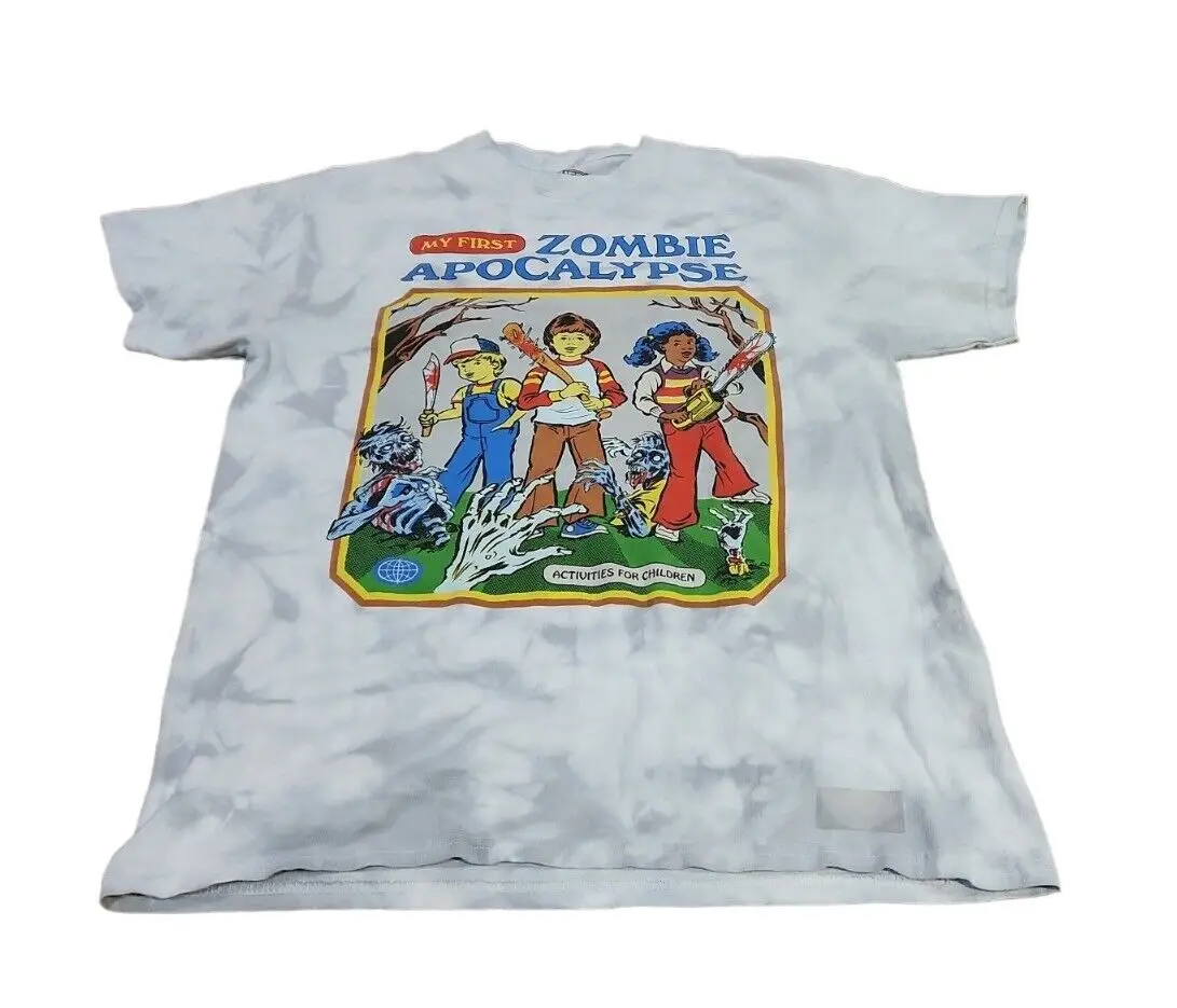 Мужская рубашка среднего размера «Мой первый зомби Апокалипсис»