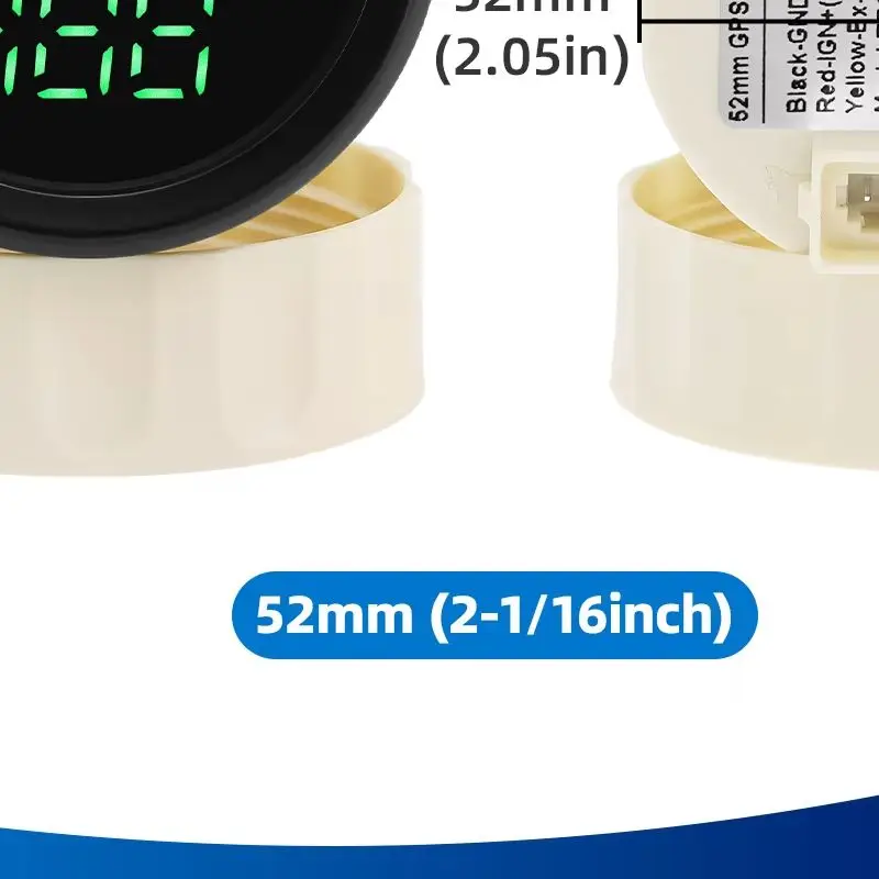 

52mm Car Boat GPS Speedometer Gauge MPH Knot Km/h COG Speed Gauge red/green LED With GPS Antenna For Marine Car Moto