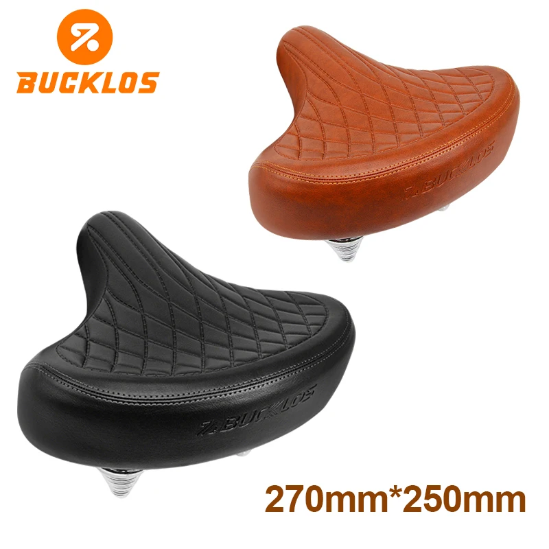 

BUCKLOS Bike Saddle Soft Bicycle Seat Cushion Comfort Widen Thicken Ergonomic MTB Road Cycling Seat Shock-Absorbing Bike Chair