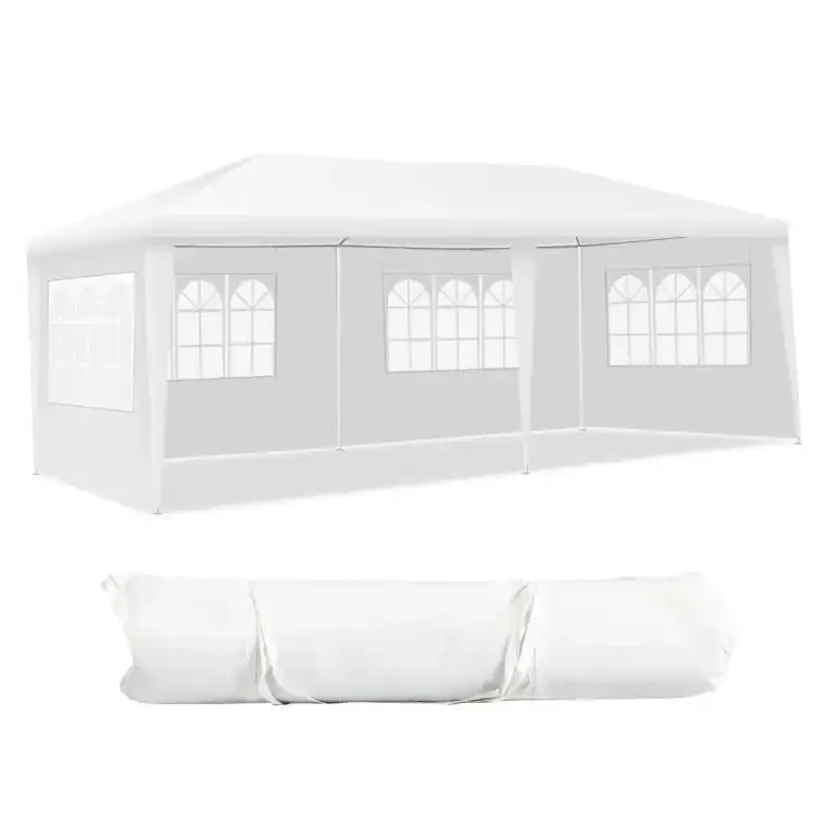 

10'x20' Canopy Tent Heavy Duty Wedding Party Tent 4 Sidewalls W/Carry Bag