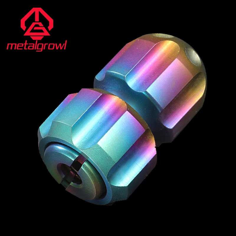 METALGROWL Titanium Missile Knife Alloy Knife Beads Fidget Spinner bracciale corda pendente decompressione Toy EDC