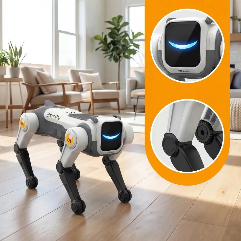 Smart Robotic Voice Command Robot Dog Programmable Singing Dancing RC Robot Dog Bionic Electric Pet Mechanical Dog
