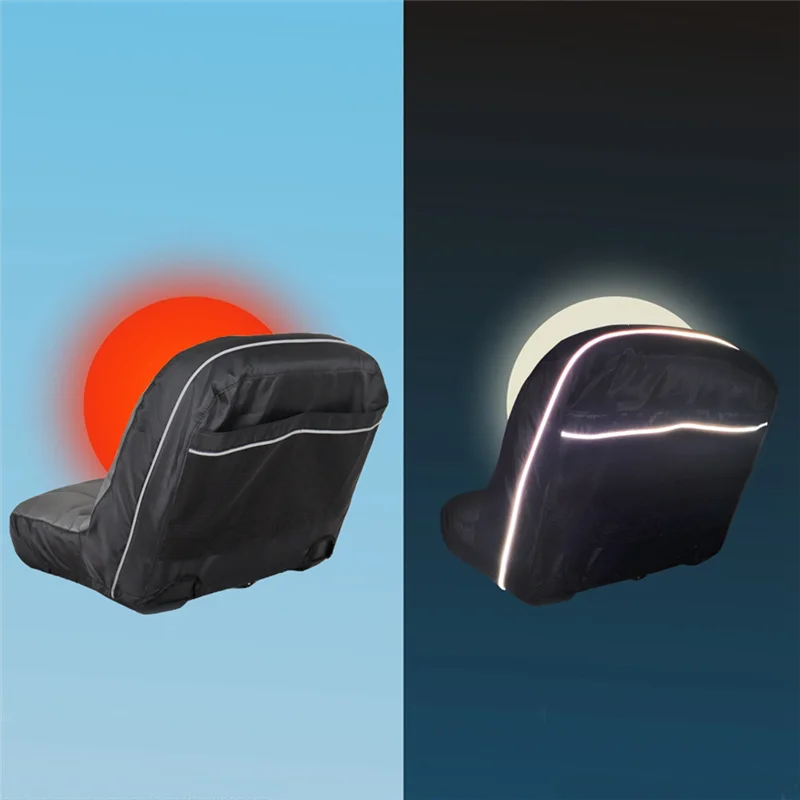 

2X Universal Riding Lawn Mower Tractor Seat Cover Padded Comfort Pad Storage Pouch For Heavy Farm Vehicle Tractor Mower