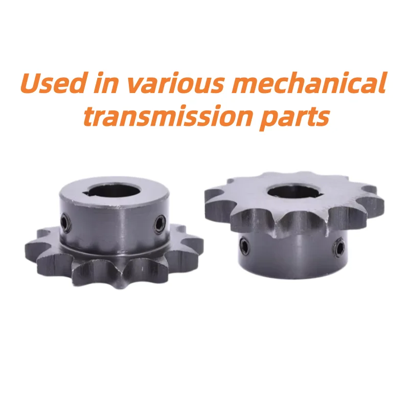 1PC 08B Industrial Drive Sprocket Wheel 45# Steel Chain Sprocket 10T-20T 10 11 12 13 14 15 16 17 18 19 20T Keyway Bore 10-35mm