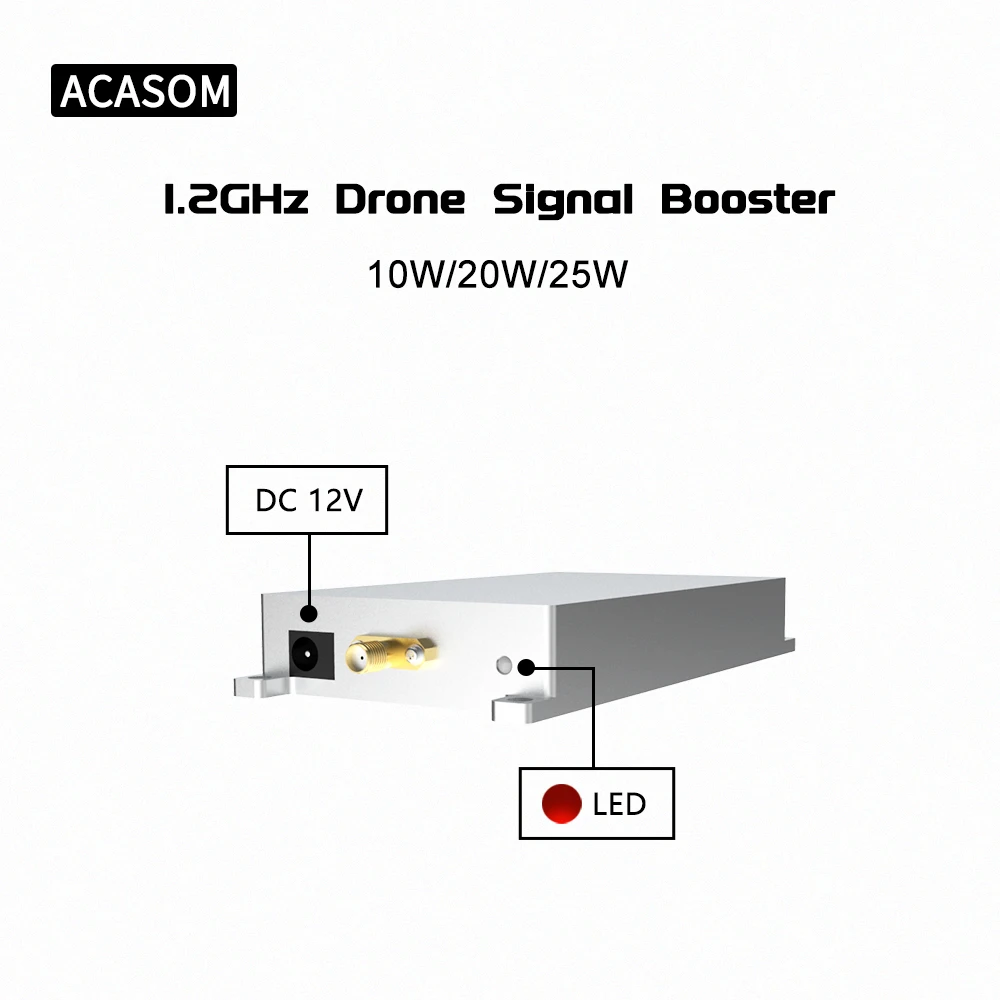 Imagem -03 - Amplificador de Sinal Fpv para Drone Signal Booster Signal Booster Tarot Transmissão de Imagem Mavic 1.2ghz 20w 1.2g