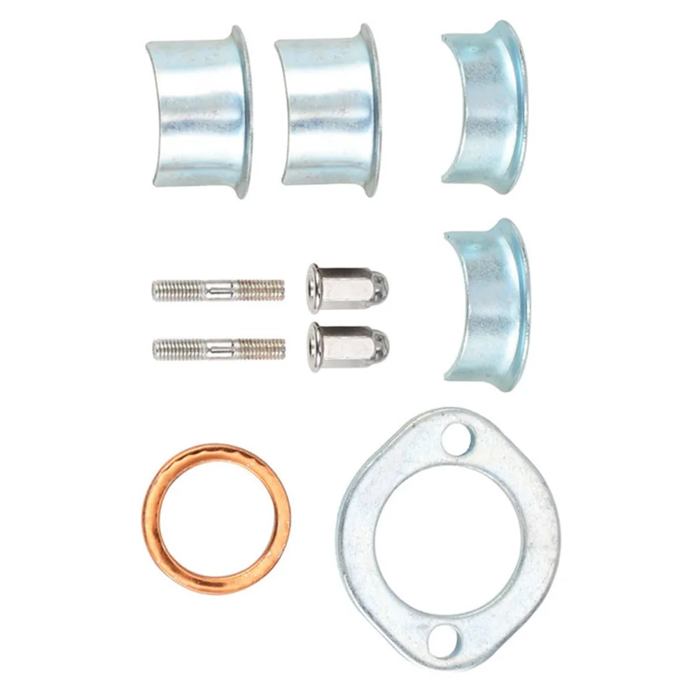 Accessories Exhaust collet clamp kit ​ Collars Holder Screw Muffler Parts Replacement Practical High Quality New