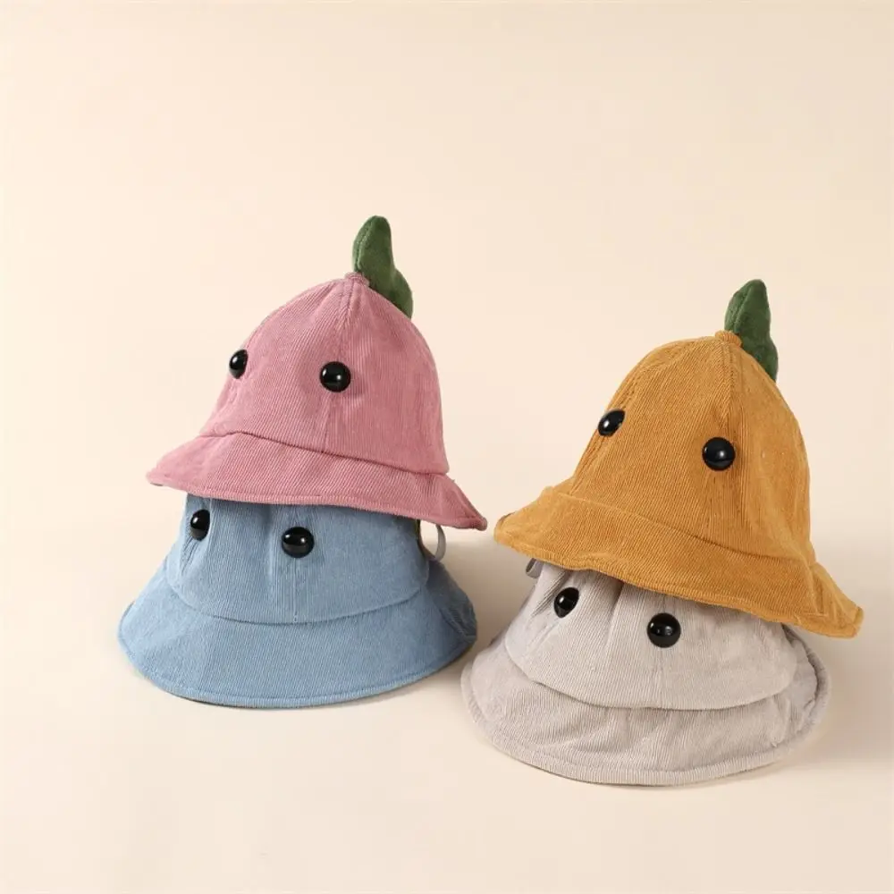 

3D Design Dino Baby Fisherman Hat Unisex Design Warm Material Dinosaur Toddler Bucket Hat Cartoon Cute Style Baby Fisherman Cap