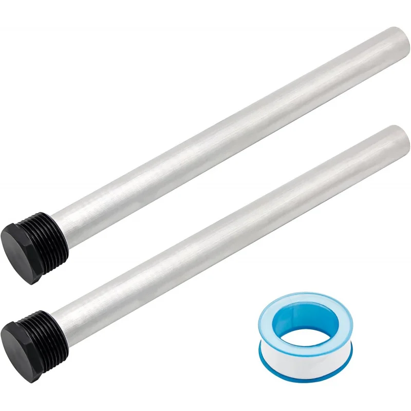 2PC RV Heater Anode Rods, 9.25 x 3/4 NPT Magnesium Anode Rod Fit RV Heater, Suburban & Mor-Flo RV