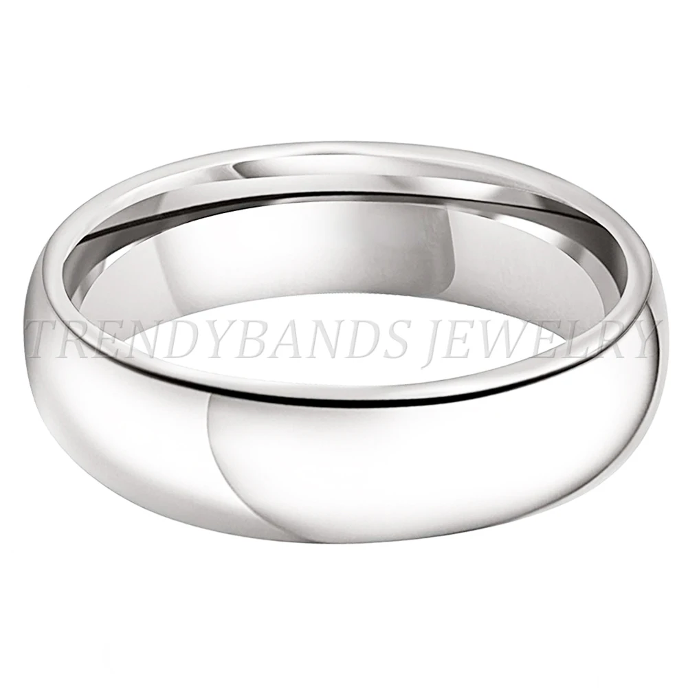 Weiß Wolfram Ring 4mm 5mm 6mm 7mm 8mm 10mm Männer Frauen Paar Verlobung Mode schmuck Poliert Glänzenden Comfort Fit – Detail 6