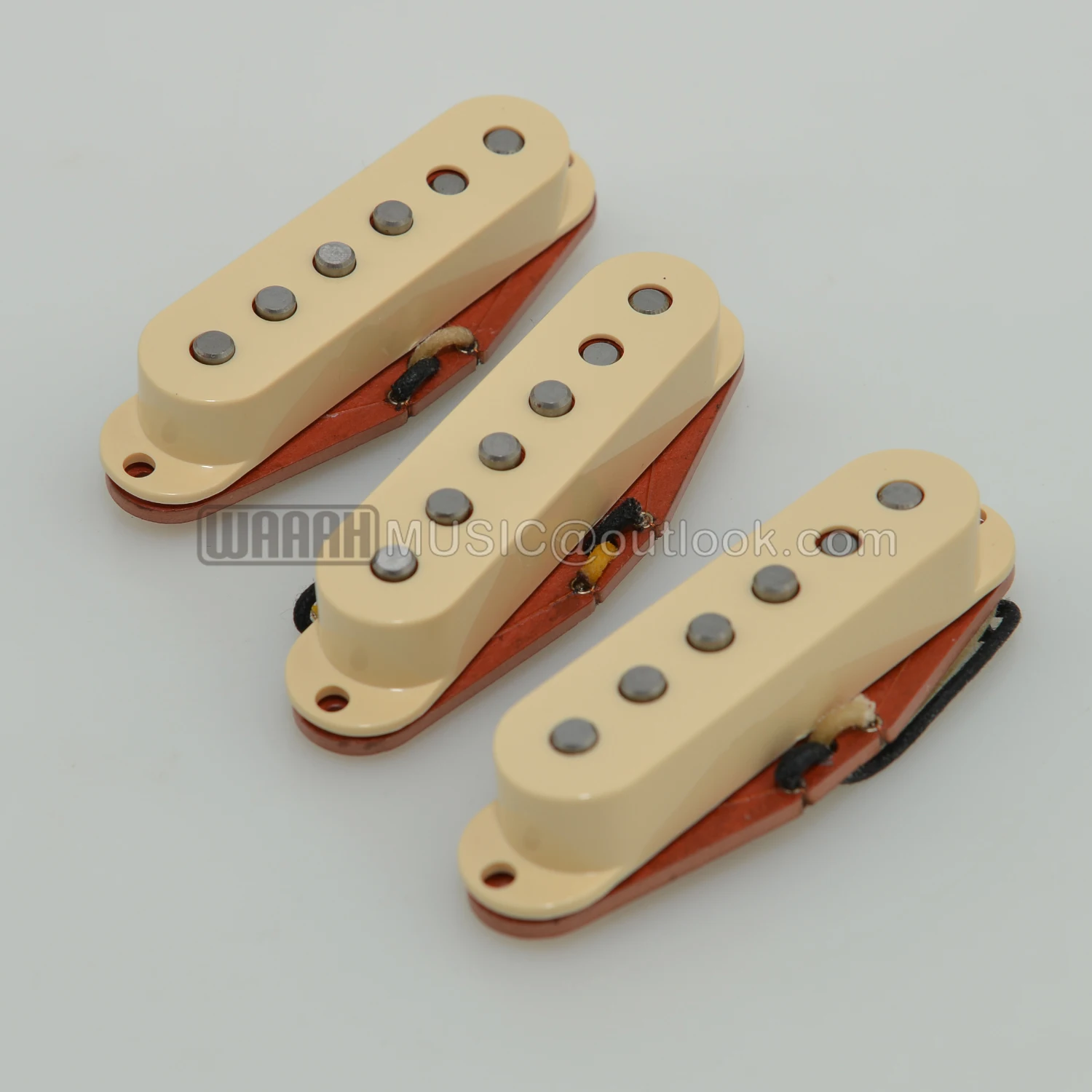 Hand-made Alnico5 SSS Formvar Single Coil Vintage Pickup for Electric ST Guitar Pickup Suit for Old 57 ST Pickup Set