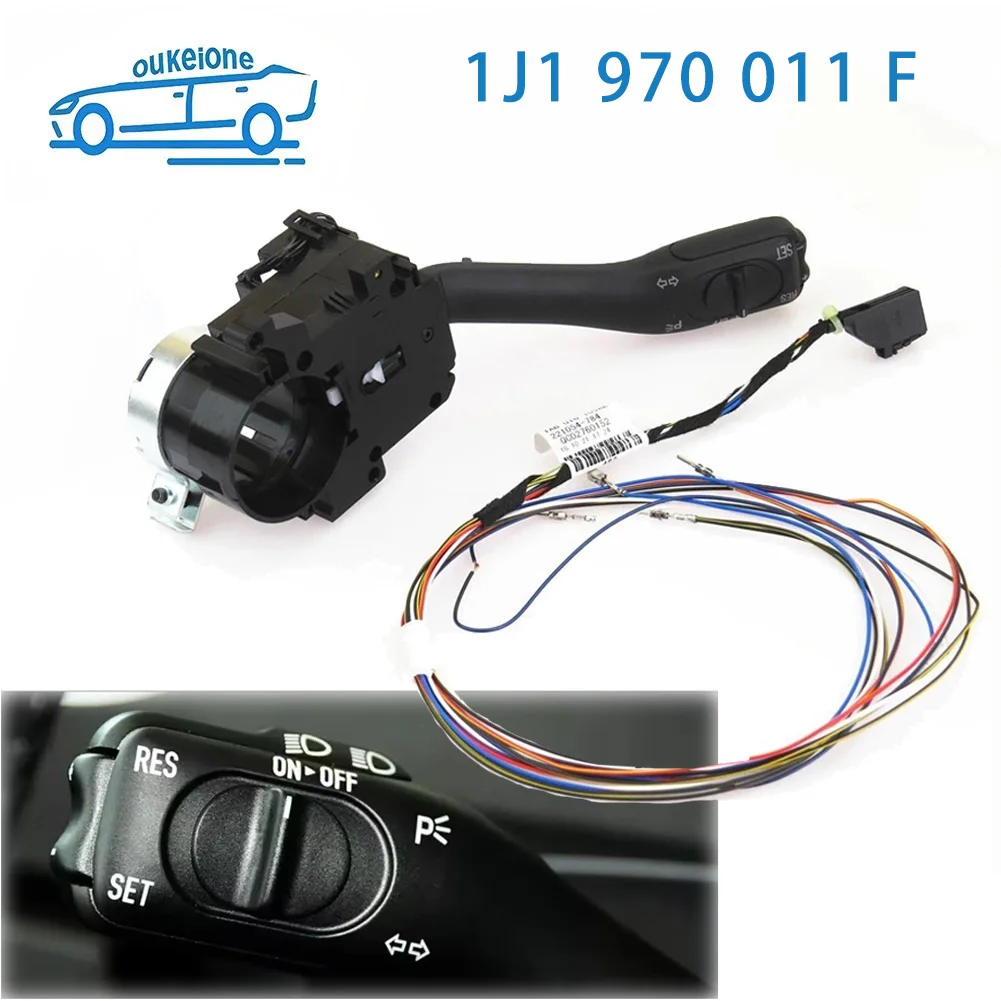 Cruise Control Stalk Harness Beetle Skoda Superb Steering Column Switch 1J1 970 011 F  for VW Golf 4 Jetta MK4 Passat B5