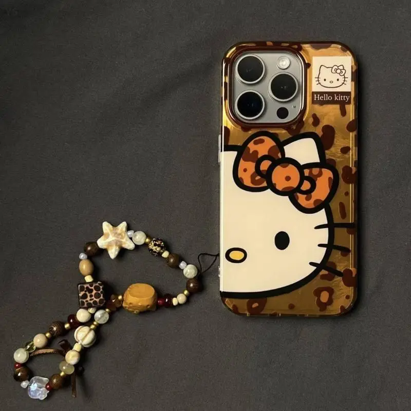 متوفر حافظة هاتف Hello Kitty Kuromi لهاتف آيفون 15 14 13 12 11 Pro Max 7 8 Plus X Xr Xs Max هدية فتاة غطاء هاتف شفاف