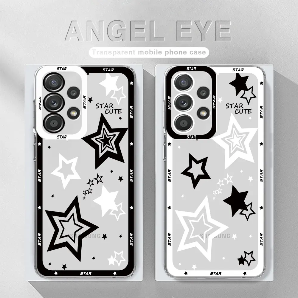 

Pink Cute Beautiful Star Art phone cases for Samsung Galaxy A25 A23 A14 A50 A55 A35 A15 A12 Ultrathin case A54 A50s funda Shell