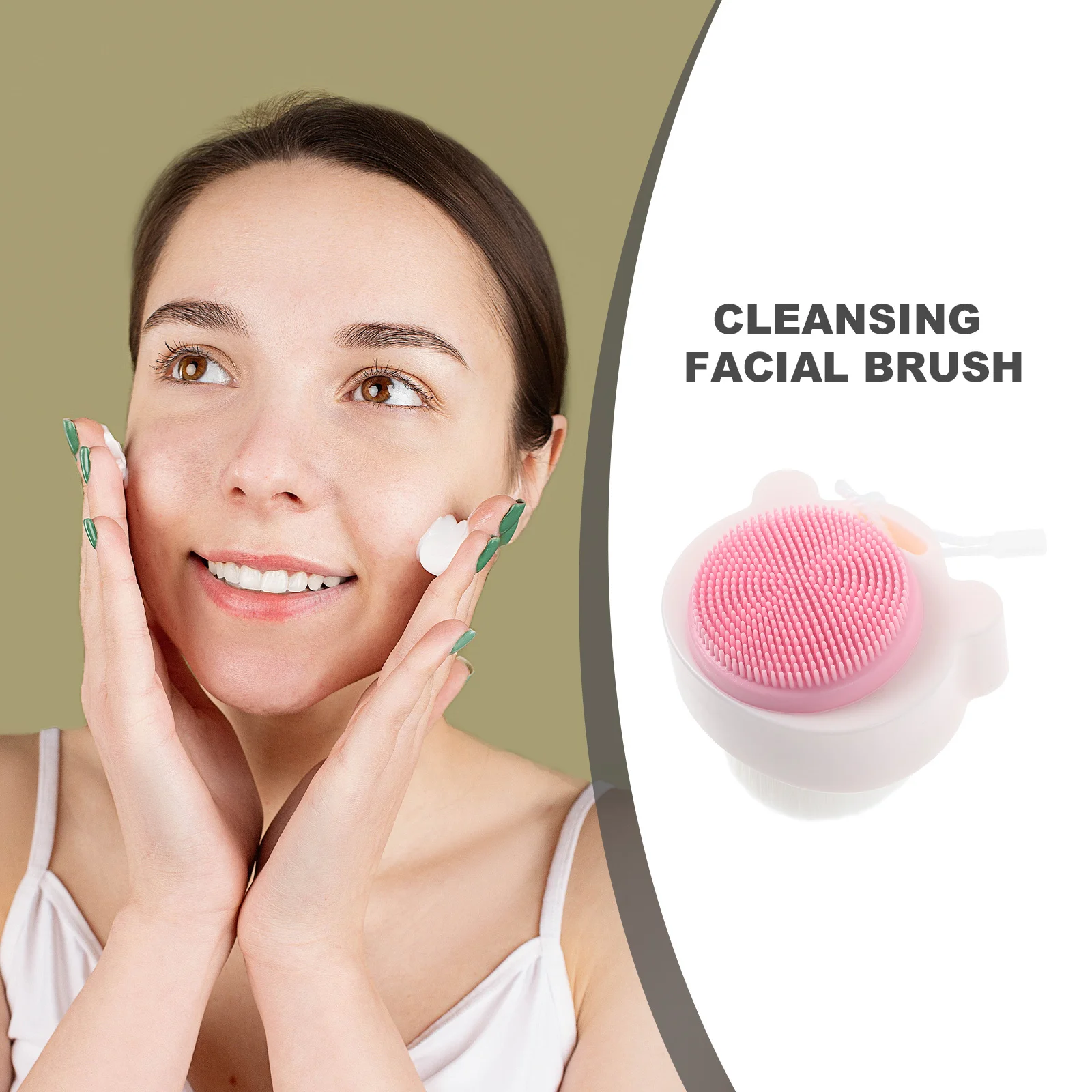 

Manual Silicone Facial Cleansing Brush Soft Face Scrubber Exfoliator Deep Clean Face Brush Women Men Tool Cleanse Exfoliator