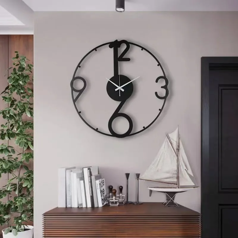 

-61cm Nordic modern simple wall clock living room household fashion creative decoration personality hanging wall clock