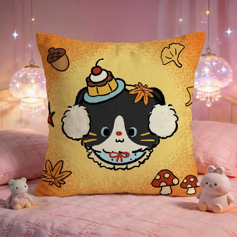 Winter Animal Print Cushion Cover Premium Comfort Reversible Pillow Cove -Two in One Design for Any Room & Car Interior
