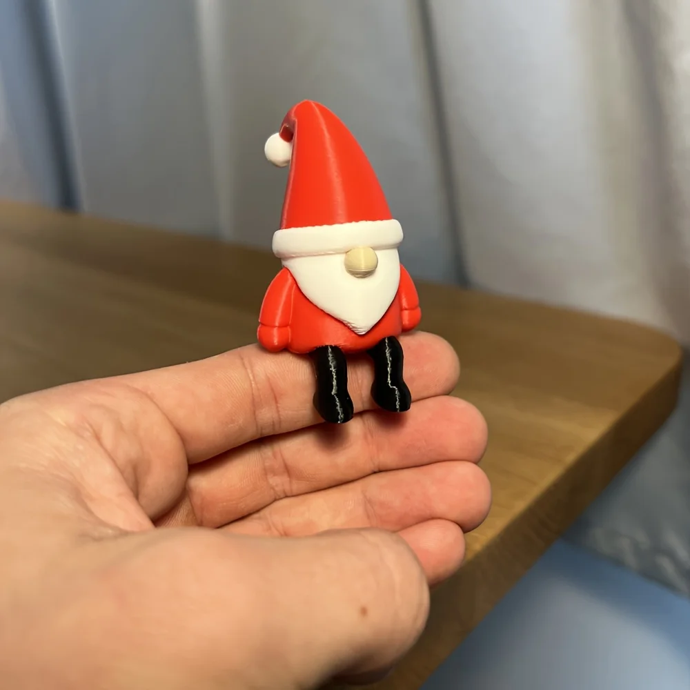 1/3 Piece Set of Dwarf Santa Claus Sitting Figure Ornaments, Mini Santa Claus Figurines in a Sitting Rest Pose, Ideal for Decorating Bookshelves, Office Desks, and Home Computer Desks, Christmas and Halloween Gifts