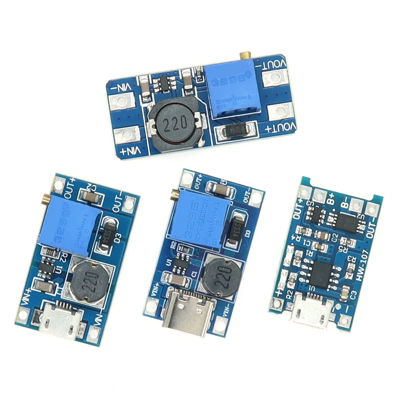 5Pcs MT3608 DC-DC Step Up Converter Booster Power Supply Module Boost Step-up Board MAX output 28V 2A for arduino diy kit