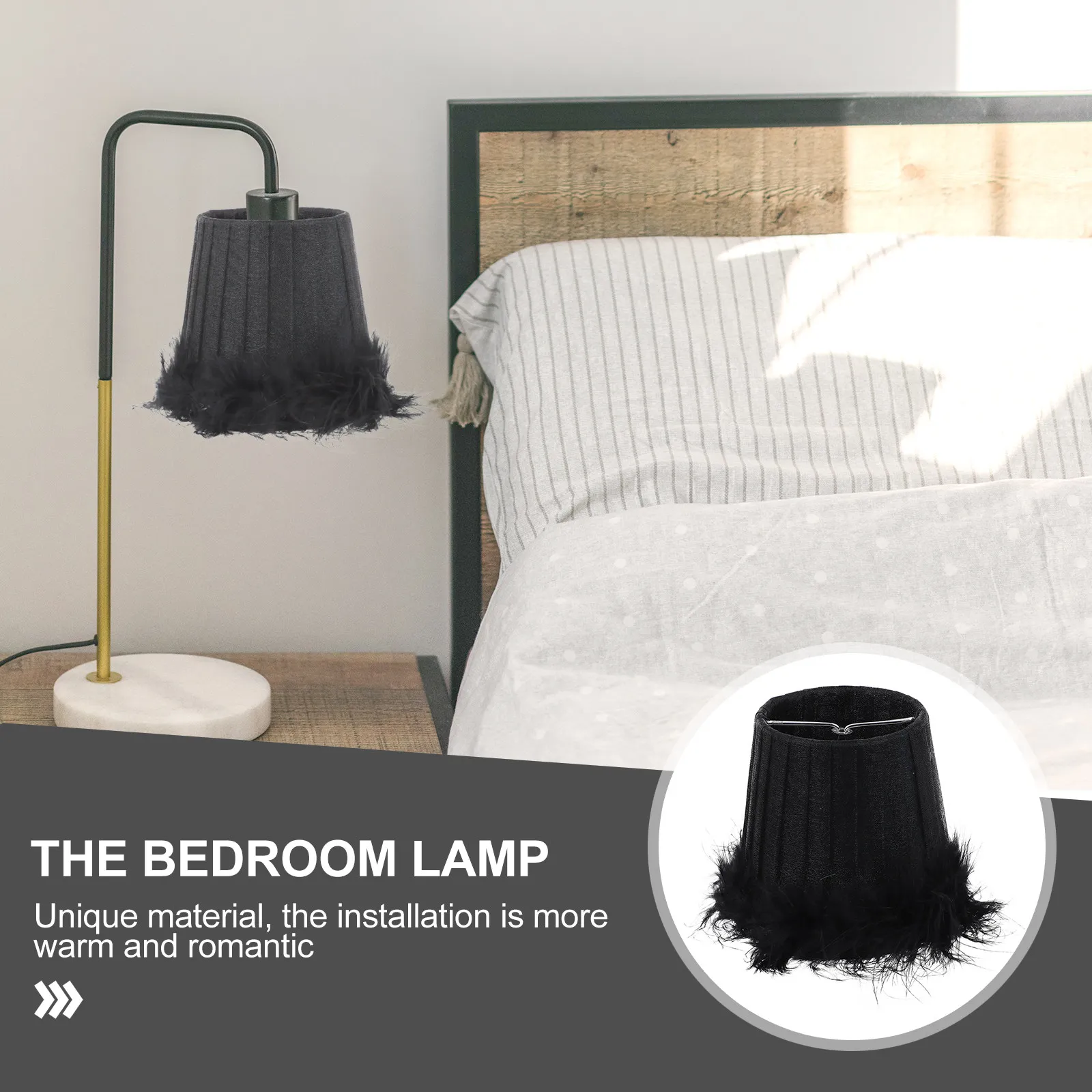 

Lampshade Elegant Light Cover Softening Light Bedroom Living Room Table Lamp Decor Chic Style Lampshade Decorative Cover