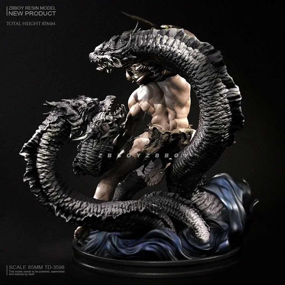 85MM Resin figure cut the dragon model kits DIY self-assembled TD-3598