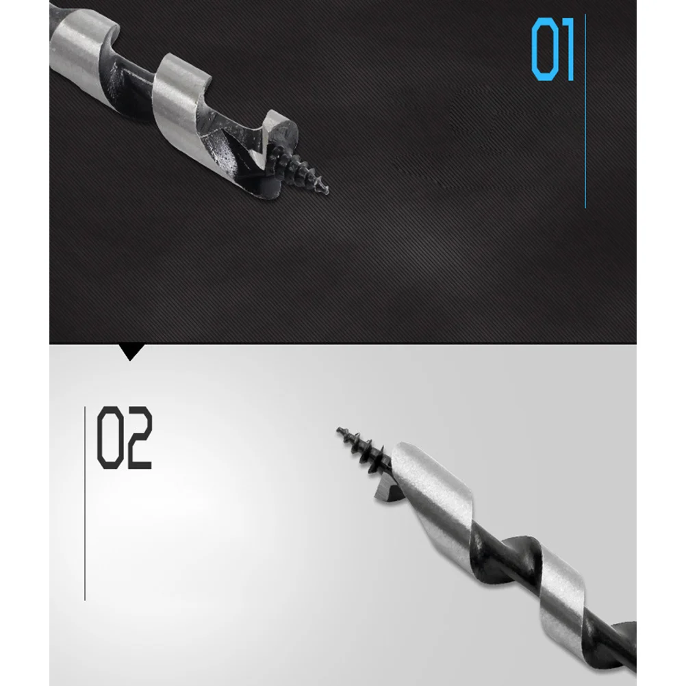 6pcs Auger Drill Bit 6/8/10/12/14/16Mm 30Mm Long Spiral Wood Drilling Tool For Hard Wood Carpenter Use Hole Opener Woodwork Tool