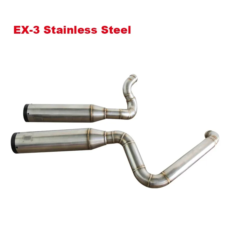 

GIANT 2018-2023 HD Softail M8 Titanium Alloy 2-into-2 Performance Stainless Steel Exhaust System New Condition