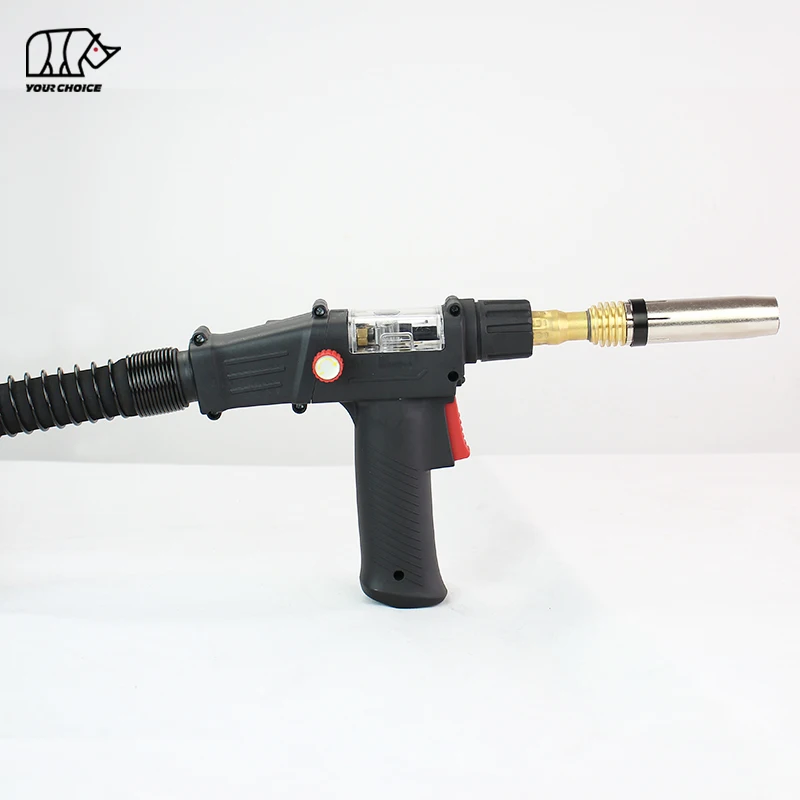 INWELT Pistola Para Soldar Aluminio 300Amp Gas Cooled Euro Connector Push Pull MIG Weld Gun for Welding Aluminum