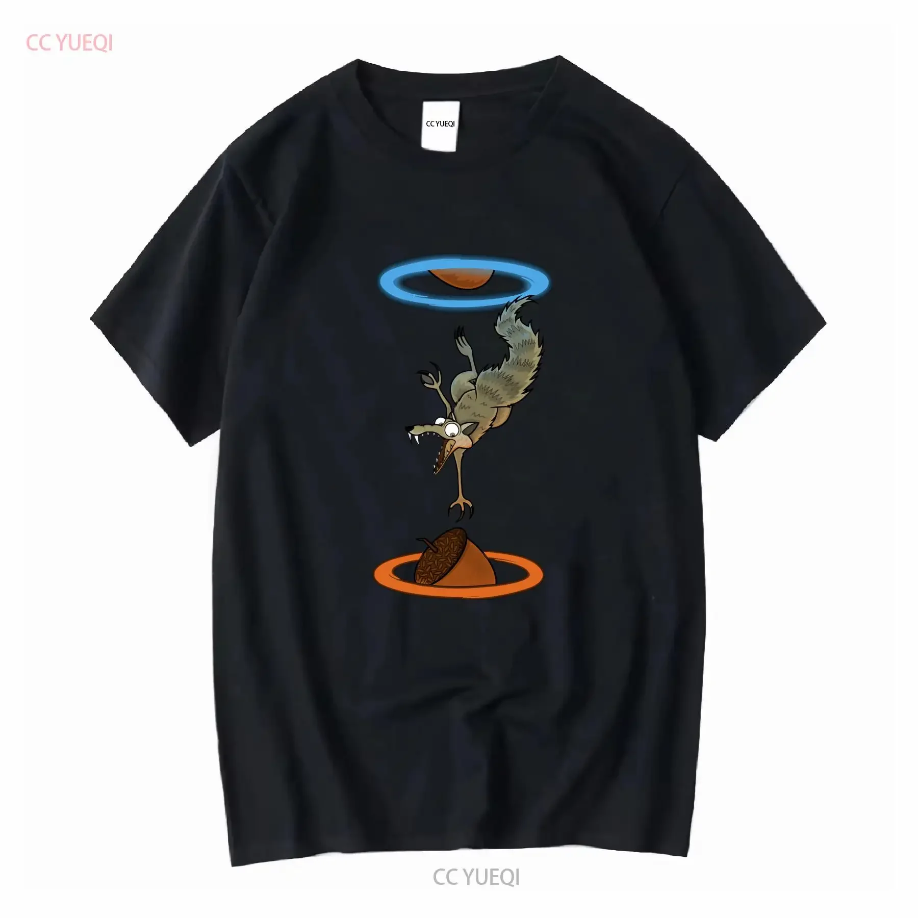 Scrat Funny Acorn Portal Age Ice Cartoon T shirt Nut tee long or short sleeves vintage Washed streetwear Versatile fashion