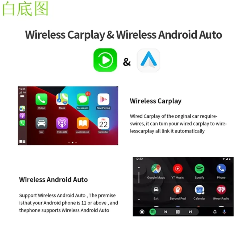 Carplay Android System For Lexus/ Land Rover/ Cadillac/ Skoda /Lamborghini /Mazda YouTube Netflix Wireless Carplay Ai Box