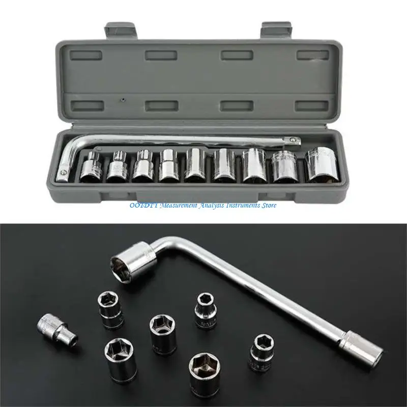 367D 10PCS Socket Wrench Set with 8-21MM Sleeve Tool Set Car Repair