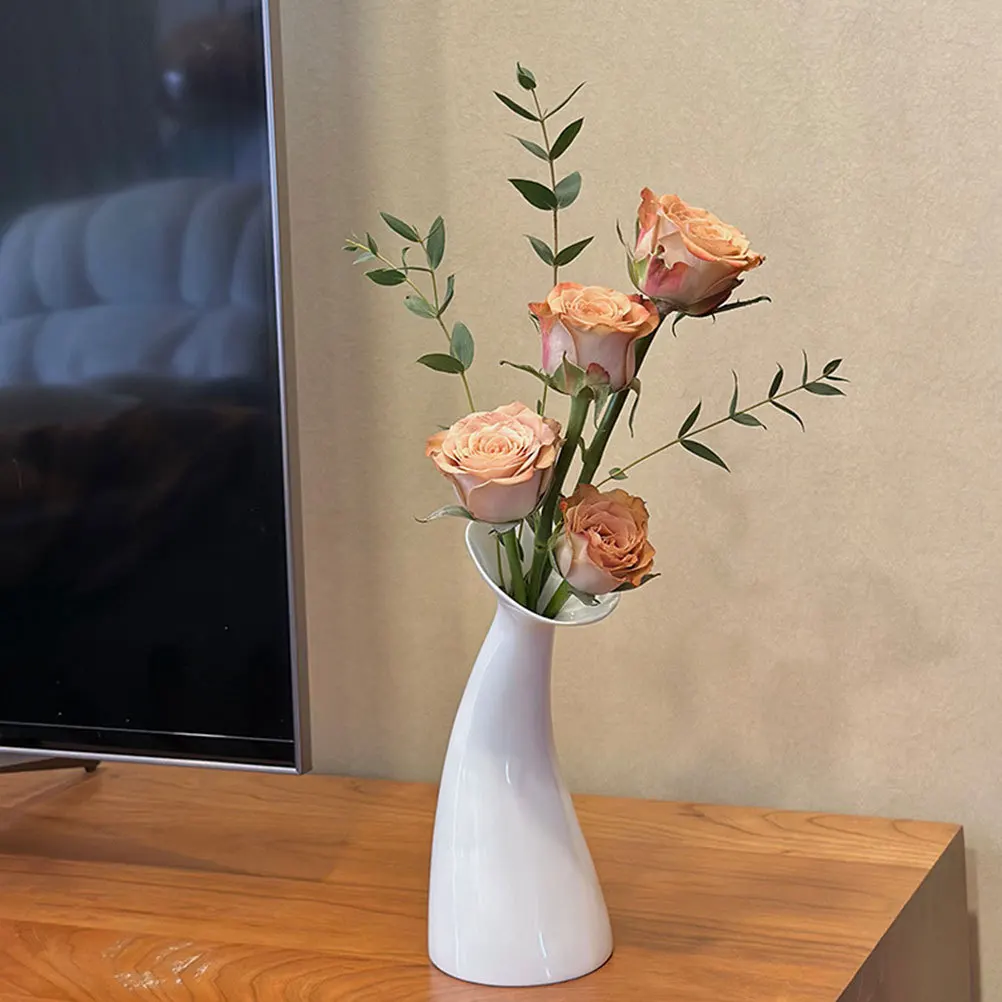 

Table Centerpiece Decor Floral Arrangement Vase Ceramic Artistic Desktop Small Flower