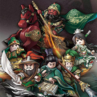 New Hero Mediaeval Times Guan Yu Mini Soldier Dolls 4.5C Action Figures Building Blocks Bricks Toy For Children Gifts