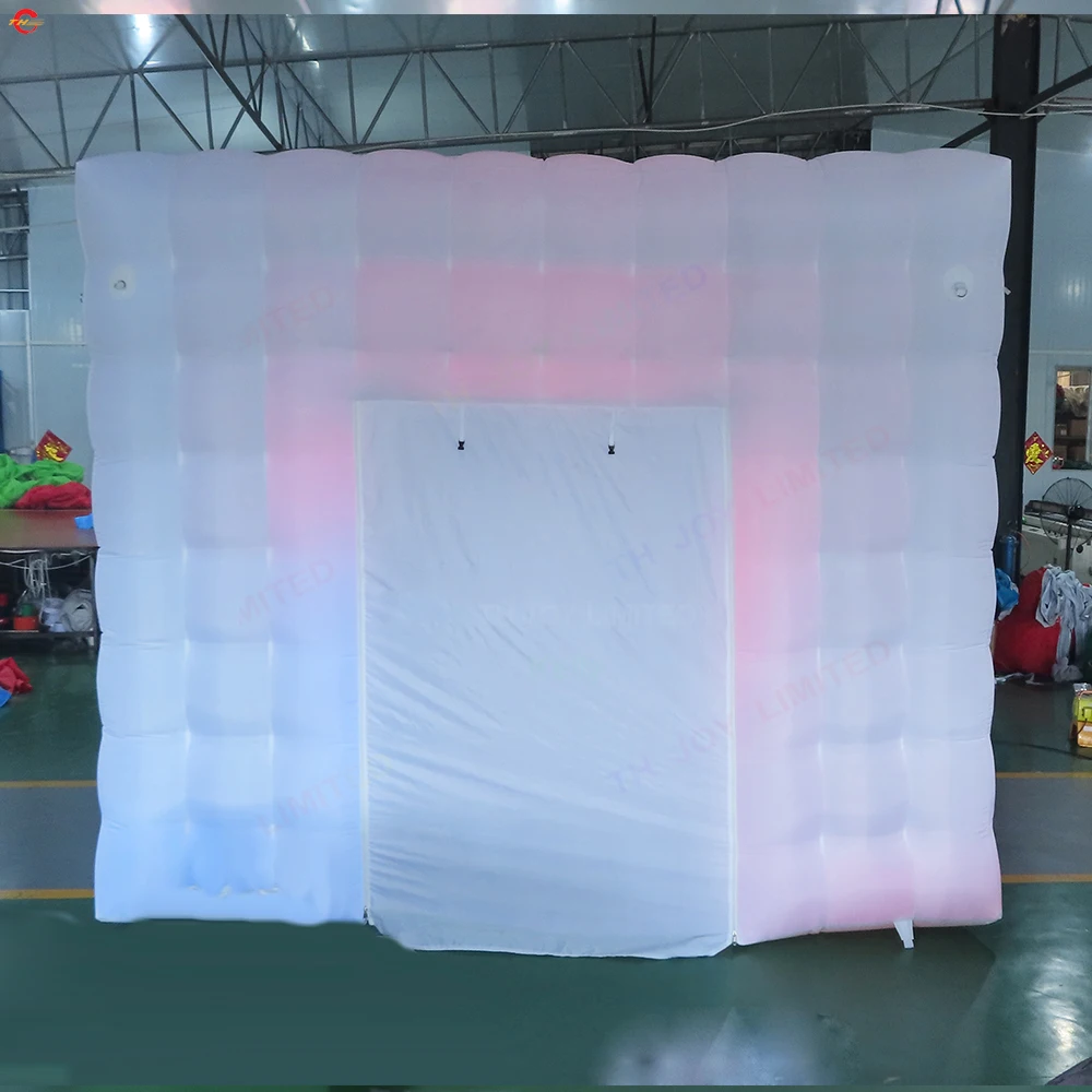 Free Door Shipping3x3m Inflatable Cube Tent Photo Booth Inflatable Yoga Tent with Blower for Sale