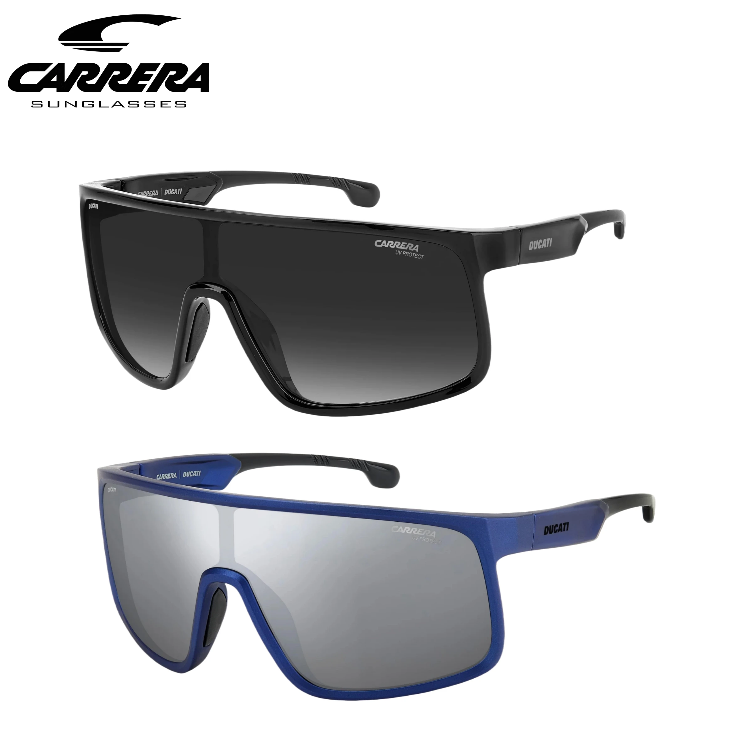 

Carrera натуральная CarDuc 017/S большие солнцезащитные очки для мужчин и женщин, мотоциклетные очки для мужчин, зеркальные квадратные очки для спорта на открытом воздухе, RIDE