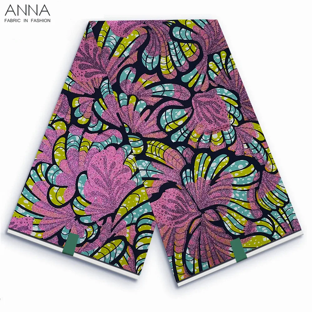 Grand Super 100% Cotton African Wax Fabric High Quality Ankara Wax Print Fabric 6yards Women Fabric For Sewing VLS-58