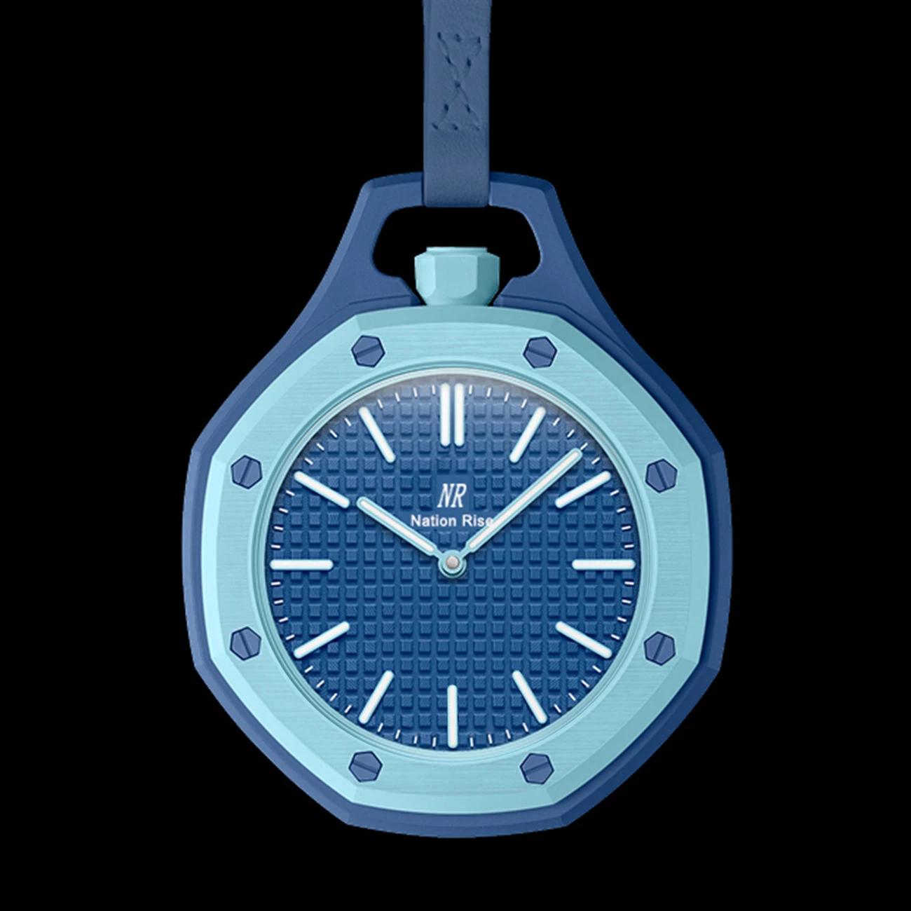 2026 Hot Sales Pocket Watch Octagonal Pop Style Necklace Quartz Movement Candy Color Quartz Watch Personality Removable - view 4