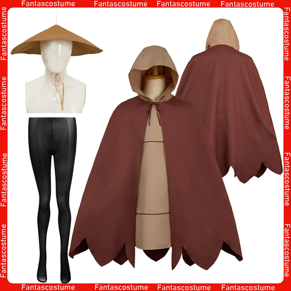 

Fantasia Game Cosplay Sherma Costume Adult Dress Hooded Cloak Hat Outfits for Halloween Carnival Disguise Party Clothing Suit