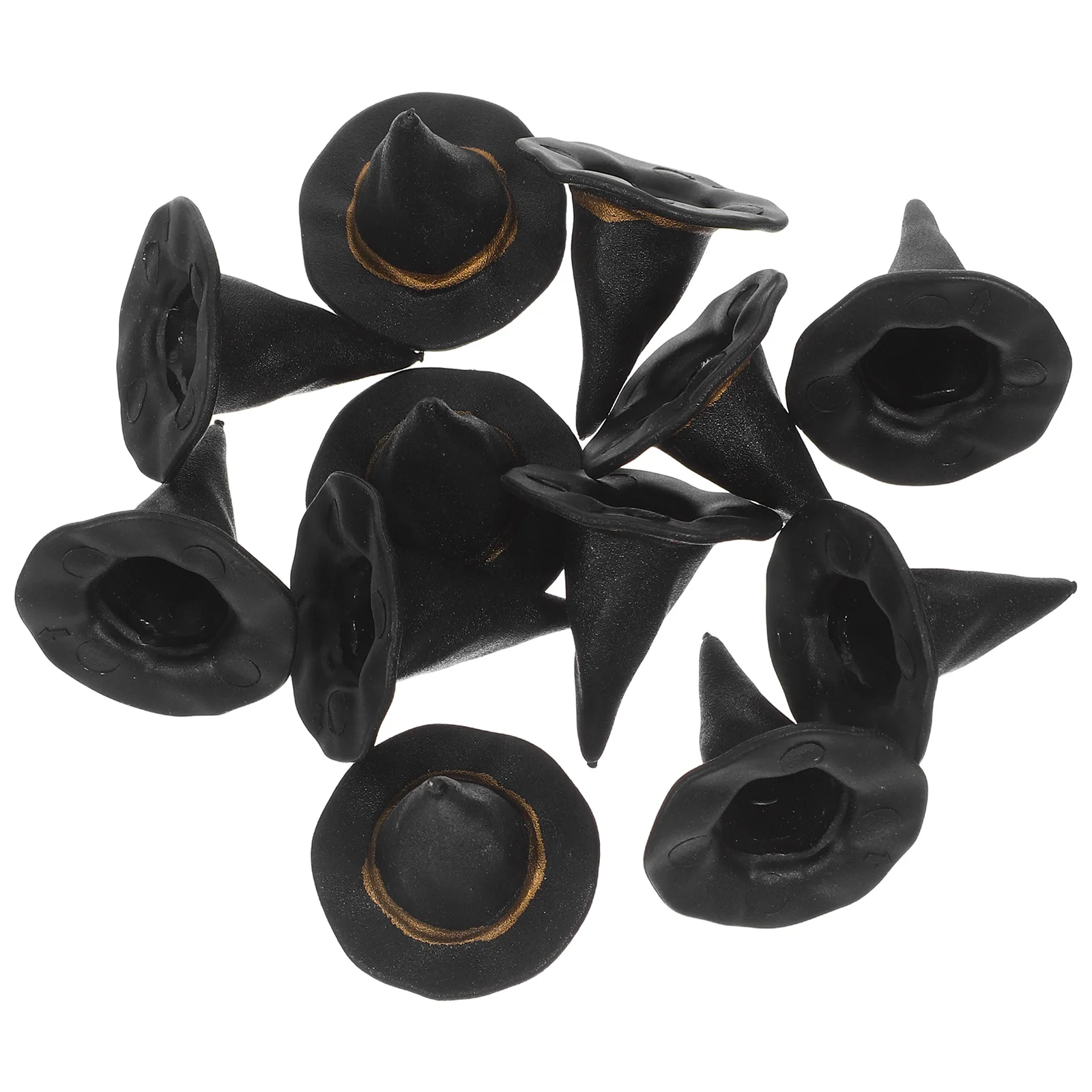 

12pcs Mini Hats Halloween Tiny Hat For House Diy Craft Home Witch Hat Decors Decor Party Supplies Miniature Props