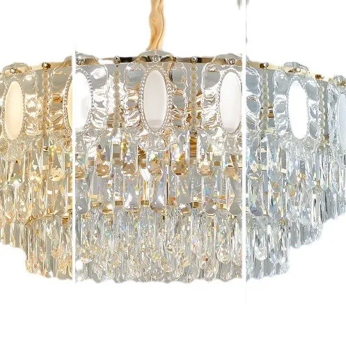 

Light luxury living room crystal chandelier, post-modern simple atmospheric bedroom lamps