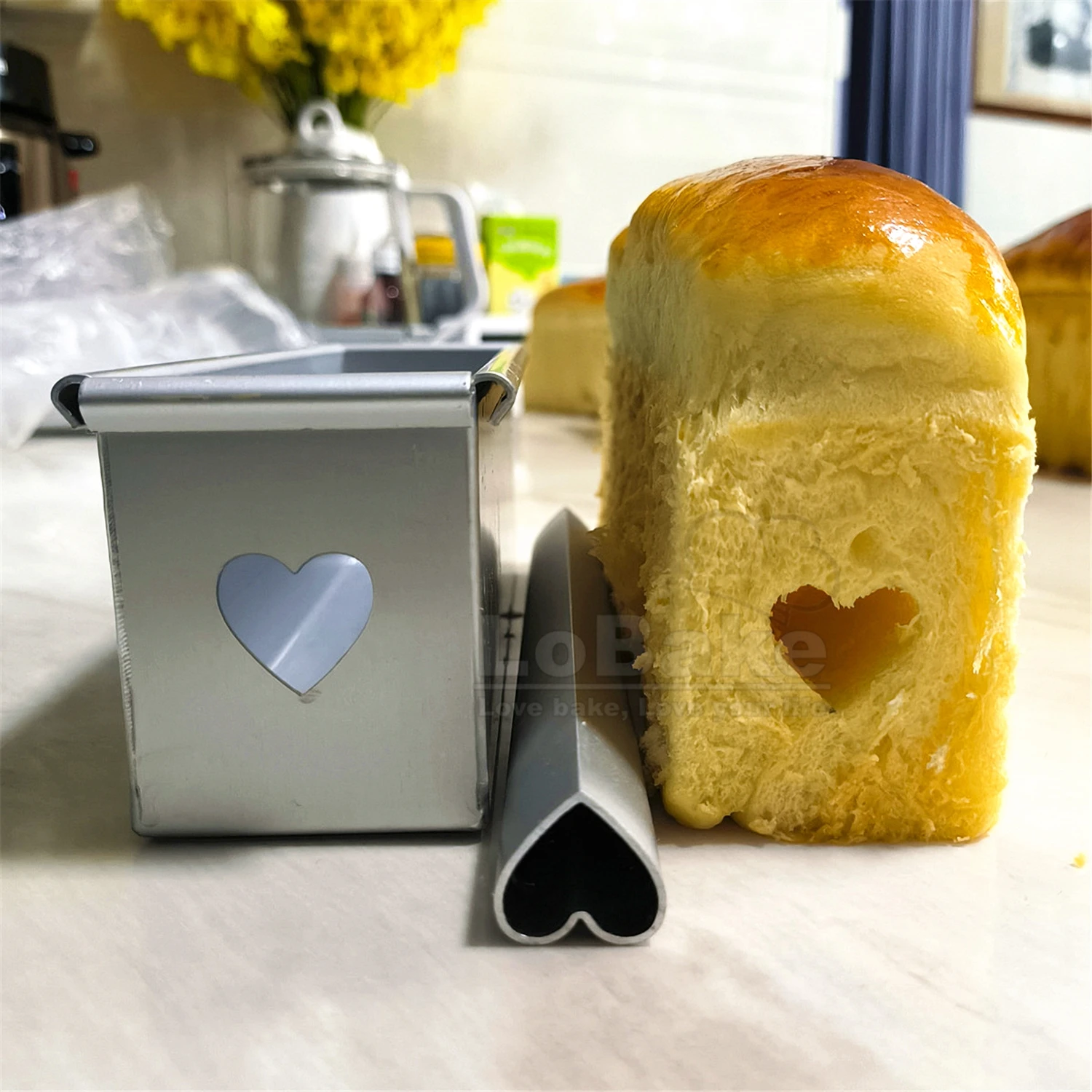 100g 250g Aluminium Rectangle Flowing Core Toast Bread Mold With Hollow Round Heart Stick Mousse Cake Cheese Tin DIY Baking