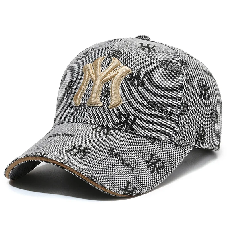 Casquette de Baseball en Coton pour Homme et Femme, Chapeau de Soleil Ajustable, Décontracté, avec Lettres Brodées NYC