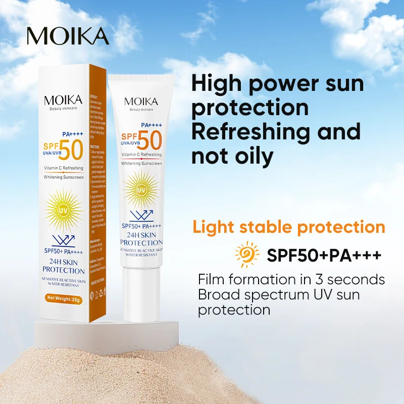 

SPF50+ Facial Body Sunscreen Whitening Sun Cream Sunblock Skin Protective Cream Anti-Aging Oil-control Anti UV Moisturizing Face