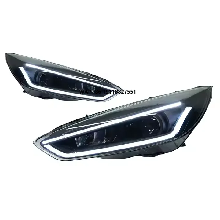 

Plug and Play LED Headlight Assembly with DRL 12V Compatible with 15-17 for Ford Focus car lighting accessory
