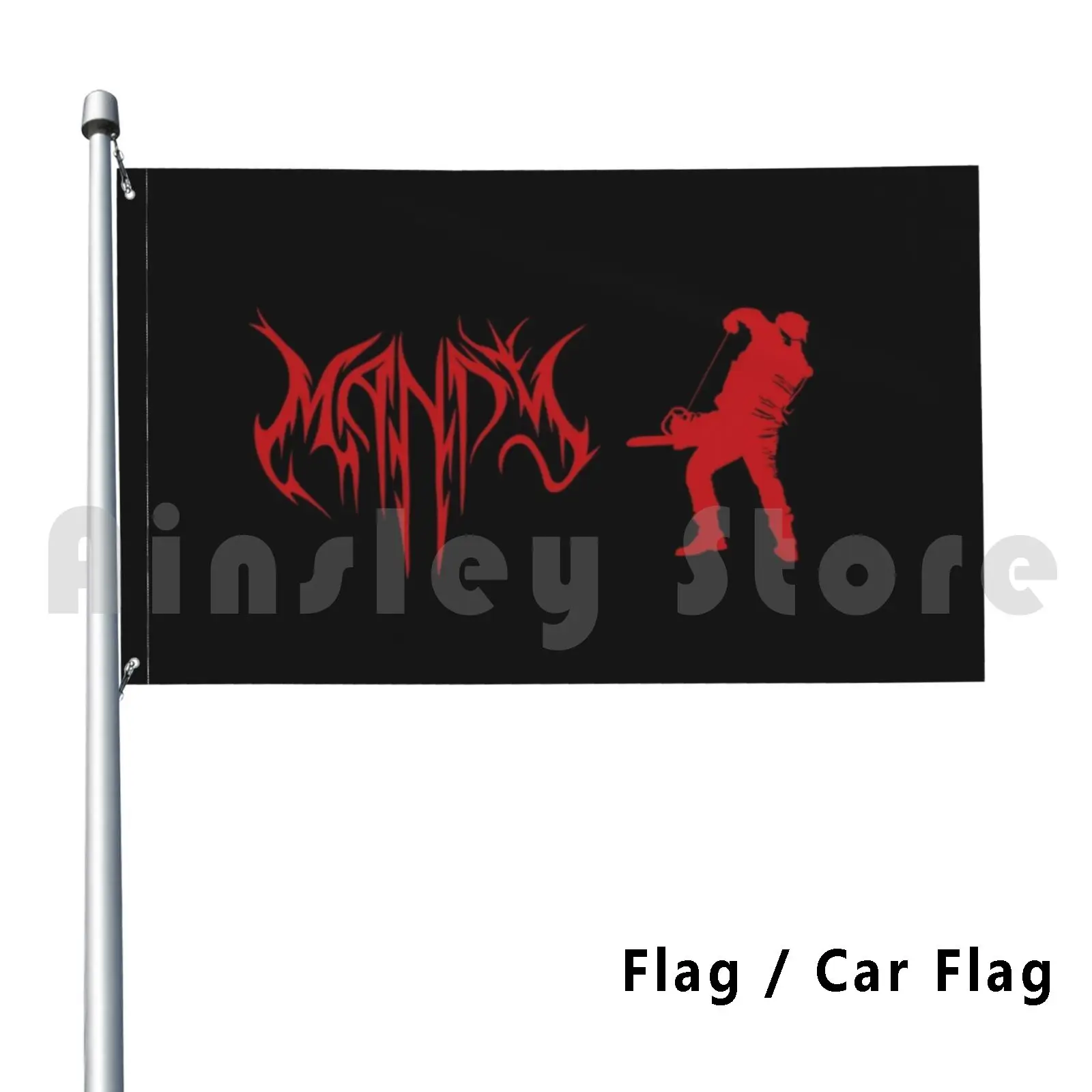 Mandy Red Outdoor Decor Flag Car Flag Mandy Nicolas Cage Horror Nic Cage Cage Face Off Mandy Movie Movies Movie