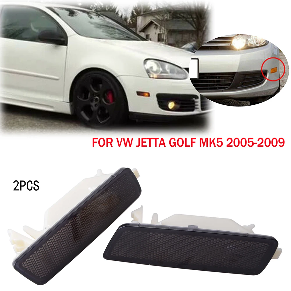 Fit For VW Mk5 GTI Jetta Rabbit 2005 2006 2007 2008 2009 Side Marker Lamp Housing Front Bumper Indicator Turn Signal Light Case