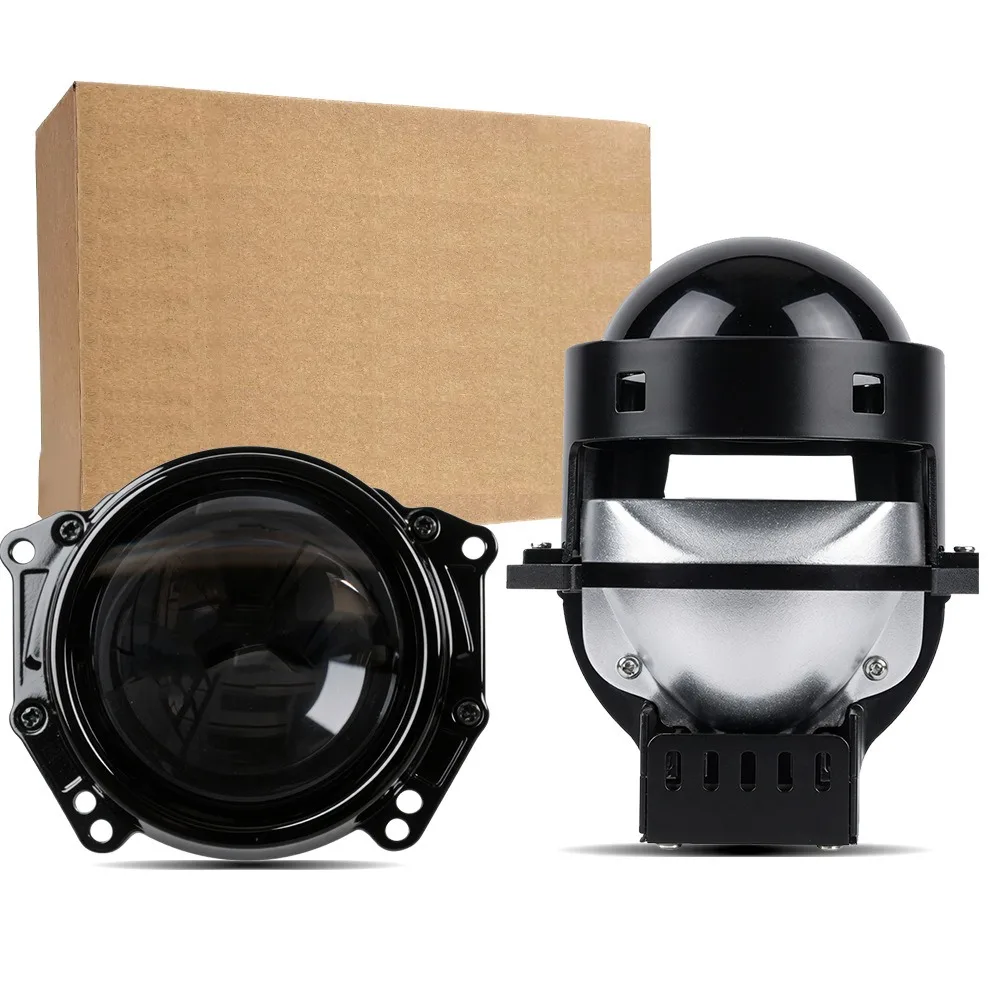 

3 Inch Bi LED Projector Lens High Brightness Car Headlight Retrofit 12V 55W 6000K Hi Lo Beam